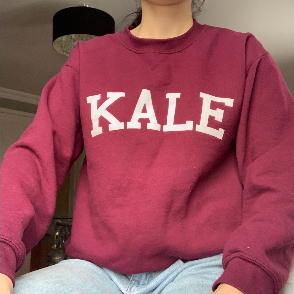 Kale vintage burgundy sweatshirt brand new